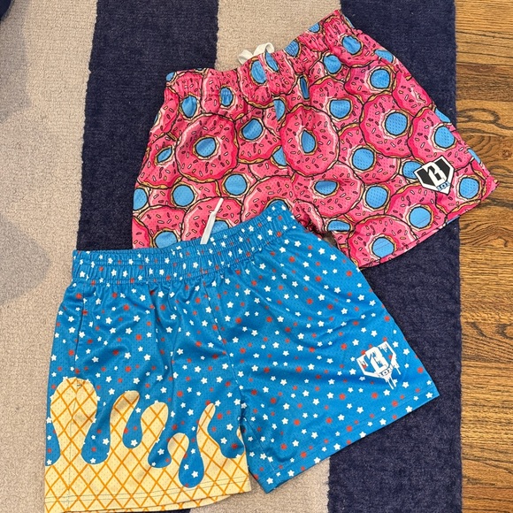 Baseball Lifestyle 101 Donut/Patriotic Shorts Size Large - Picture 1 of 1